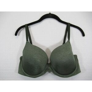 Adore Me T-shirt Bra 38D Green Underwire Lightly Lined